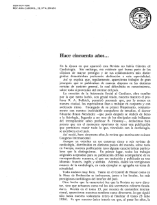 Hace cincuenta años... - Sociedad Argentina de Cardiología