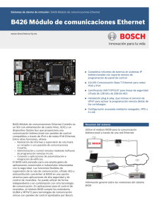 B426 Módulo de comunicaciones Ethernet