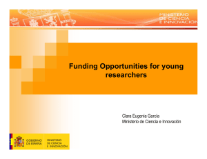 Funding Opportunities for young researchers