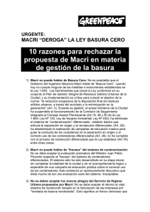 10 razones para rechazar la propuesta de Macri en materia de