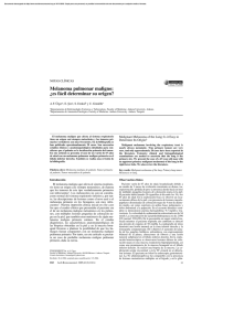 Melanoma pulmonar maligno: ¿es fácil determinar su origen?