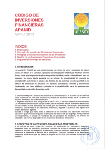 INVERSIONES FINANCIERAS APANID