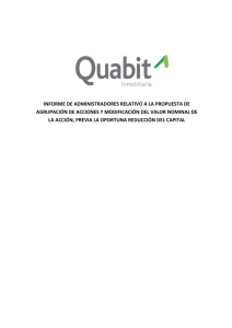 Informe Administradores punto Cuarto del Orden del Día