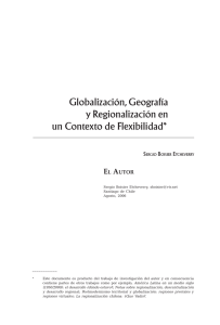 Globalización, Geografía y Regionalización en un Contexto de