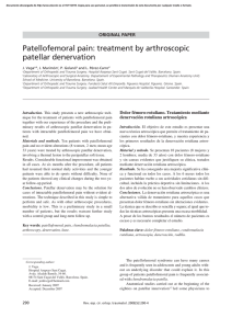 Patellofemoral pain: treatment by arthroscopic patellar
