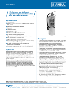 Extintores portátiles de agente limpio condicionales para RM