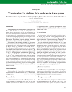 Un inhibidor de la oxidación de ácidos grasos - E-journal