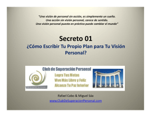 Secreto 01 “VISIÓN PERSONAL” - El Club de Superación Personal