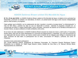 ASADA Gutiérrez Brawn celebró Día Mundial del Agua