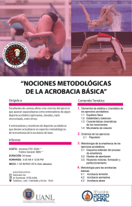 Poster NOCIONES METODOLÓGICAS DE LA ACROBACIA BÁSICA