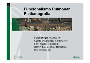 Funcionalismo Pulmonar Pletismografía