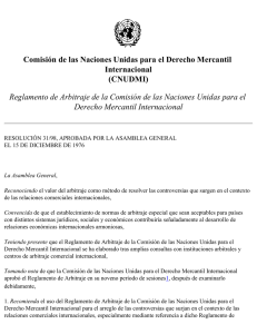 Comisión de las Naciones Unidas para el Derecho Mercantil