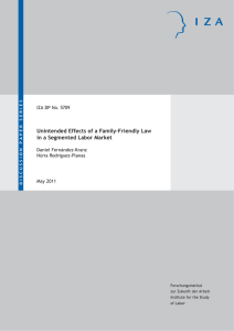 Unintended Effects of a Family-Friendly Law in a Segmented Labor