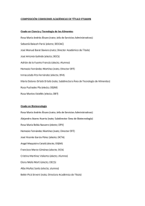 COMPOSICIÓN COMISIONES ACADÉMICAS DE TÍTULO
