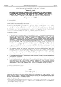 REGLAMENTO DE EJECUCIÓN (UE) 2016/ 911 DE LA COMISIÓN