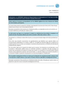 1 Aclaraciones a su ANTERIOR Solicitud de Requerimiento de