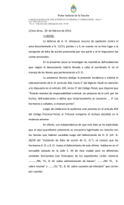 Poder Judicial de la Nación ///nos Aires, 28 de febrero de 2014. Y