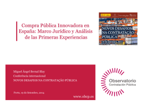 Compra Pública Innovadora en España: Marco Jurídico y Análisis