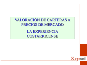 VALORACI&Oacute;N DE CARTERAS A PRECIOS DE MERCADO LA