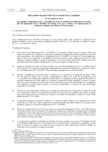 REGLAMENTO DE EJECUCIÓN (UE) No 644/•2014 DE LA