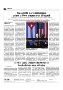 Presidente norteamericano asiste a Foro empresarial bilateral