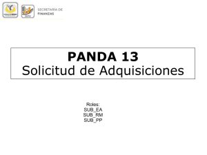 Manual tutorial del proceso P13 Solicitud de Adquisiciones