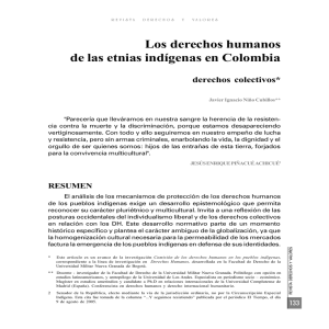 Los derechos humanos de las etnias indígenas en Colombia