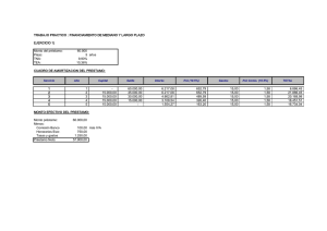 TRABAJO PRACTICO : FINANCIAMIENTO DE MEDIANO Y LARGO