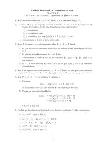 Práctica 2 Funcionales lineales - Teorema de Hahn