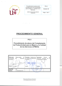 Procedimiento de abono del ¡ PG-3 Complemento