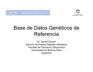 Base de Datos Genéticos de Referencia - (GEP