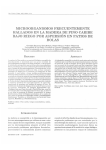 microorganismos frecuentemente hallados en la madera de pino