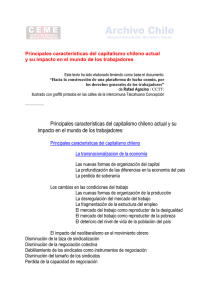 Principales características del capitalismo chileno