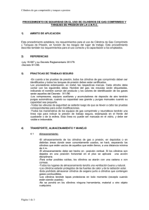 Cilindros de gas comprimido y tanques a presion
