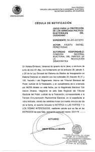 sala regional tercera circunscripción plurinominal electoral