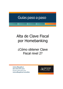 Alta de Clave Fiscal por Homebanking
