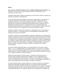858-99 SALA DE LO CONSTITUCIONAL DE LA CORTE SUPREMA