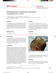 Cefalohematoma calcificado persistente