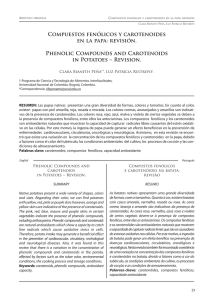 Compuestos fenólicos y carotenoides en la papa: revisión. Phenolic