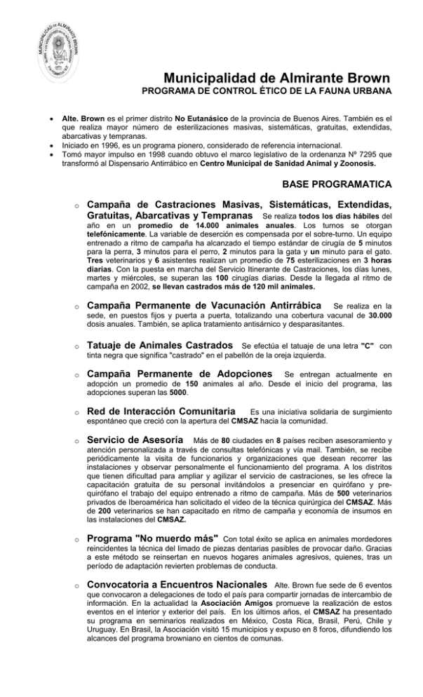 Municipalidad de Almirante Brown