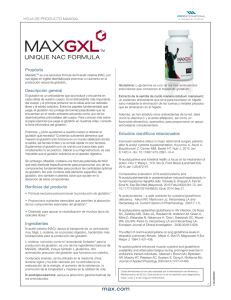 Hoja del Producto - Max International