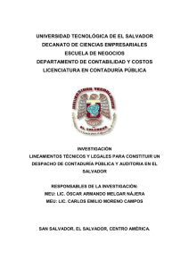 OE - Universidad Tecnológica de El Salvador