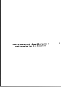 Crisis de la democracia I. Eduard Bernstein o el abüialismo al