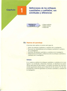 Page 1 Definiciones de los enfoques cuantitativo y cualitativo, sus