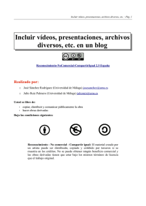 Incluir vídeos, presentaciones, archivos diversos