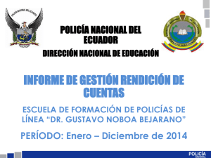 Presentación de PowerPoint - Policía Nacional del Ecuador