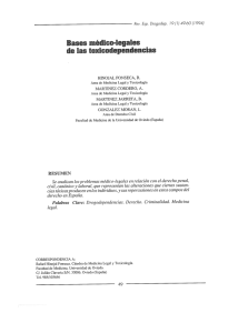 Page 1 Rey, Esp. Drogodep. 19 (l) 49ó0 (1994) ases médico