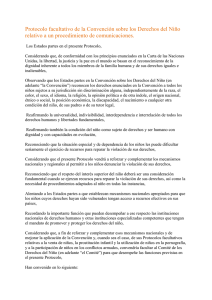 Protocolo facultativo de la Convención sobre los Derechos del Niño