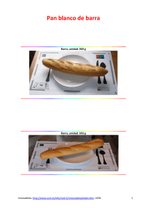 Pan blanco de barra