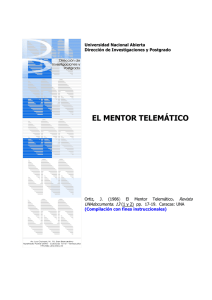 el mentor telemático - Especialización en Telemática e Informática